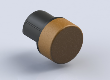 Zakończenie walcowe poręczy